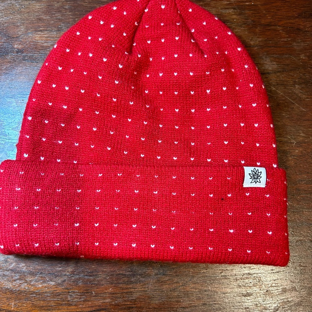 Alpine Design birdseye core beanie ruby red one size NWT